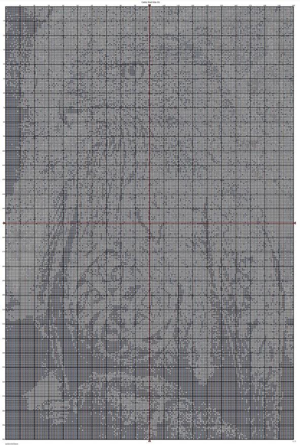 Celtic Red Kite Cross Stitch Pattern. Instant PDF Download. 60k ...