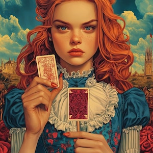 Padrão de ponto cruz Alice no País das Maravilhas. Download instantâneo em PDF. 60 mil pontos.