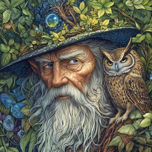 Wizard Cross Stitch Pattern - PDF Download - Instant Download - 40,000 Stitches