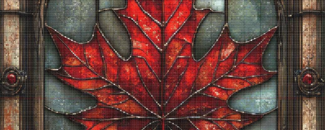 Canada Maple Leaf Cross Stitch Pattern. Instant PDF Download. 60k ...
