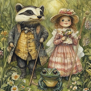Mr Badger cross stitch pattern. Instant PDF Download. 59,130 Stitches.