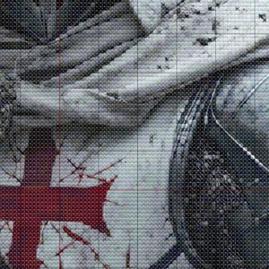 Templar Knight Cross Stitch Pattern. Instant PDF Download. 60k Stitches ...