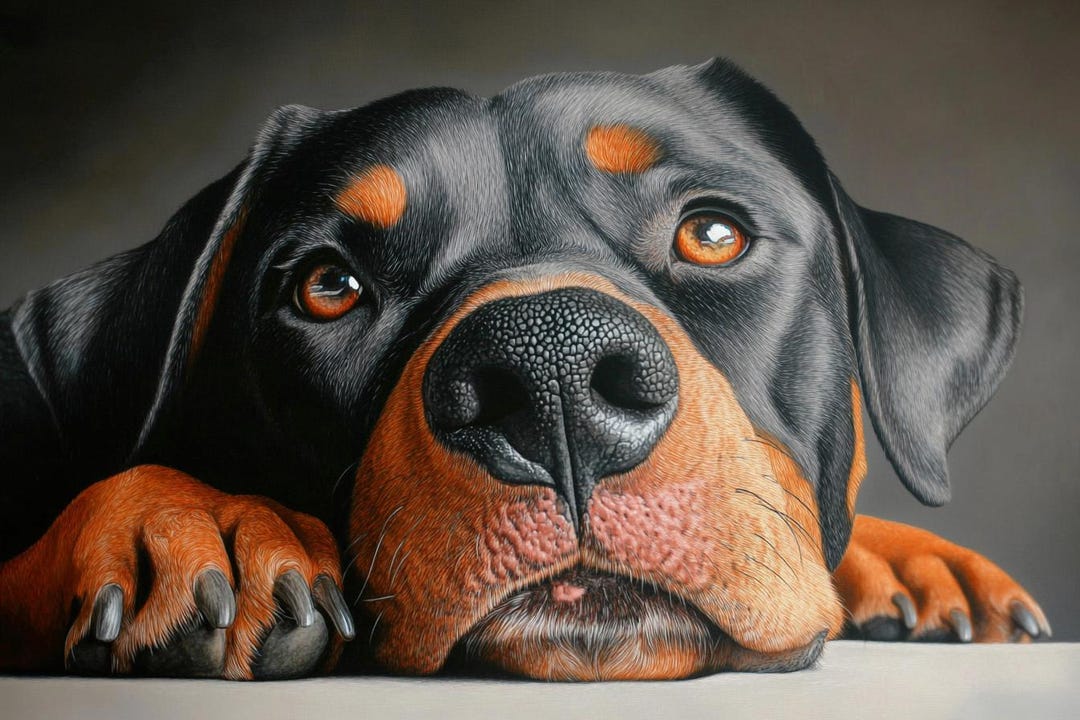 Rottweiler, Rotty, Rottie Dog Cross Stitch Pattern. Instant PDF ...