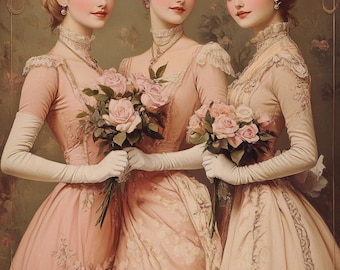 Vintage Victorian Women Ladies Fashion cross stitch pattern. Instant PDF Download. 67,200 Stitches.