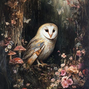 Barn Owl Cross Stitch Pattern. Instant PDF Download. 60k Stitches
