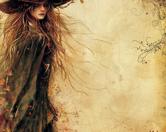White Witch 02 Cross Stitch Pattern. Digital PDF Download. 60,000 stitches.