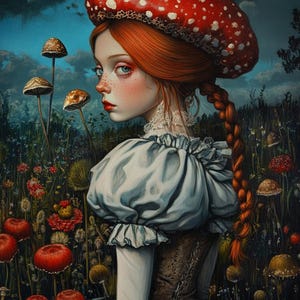 Alice Wonderland cross stitch pattern. Instant PDF Download. 60k Stitches.