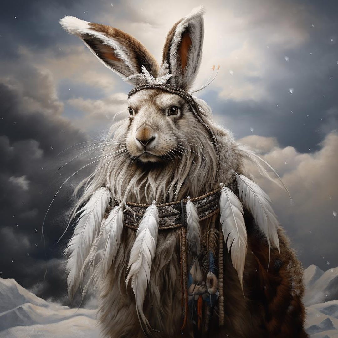 Shamanism Rabbit Shaman Hare Cross Stitch Pattern. Instant PDF Download. 62,500 Stitches ...