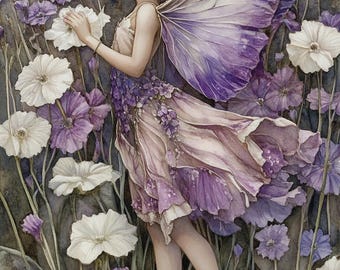 Fairy cross stitch pattern. Instant PDF Download. 64,500 Stitches