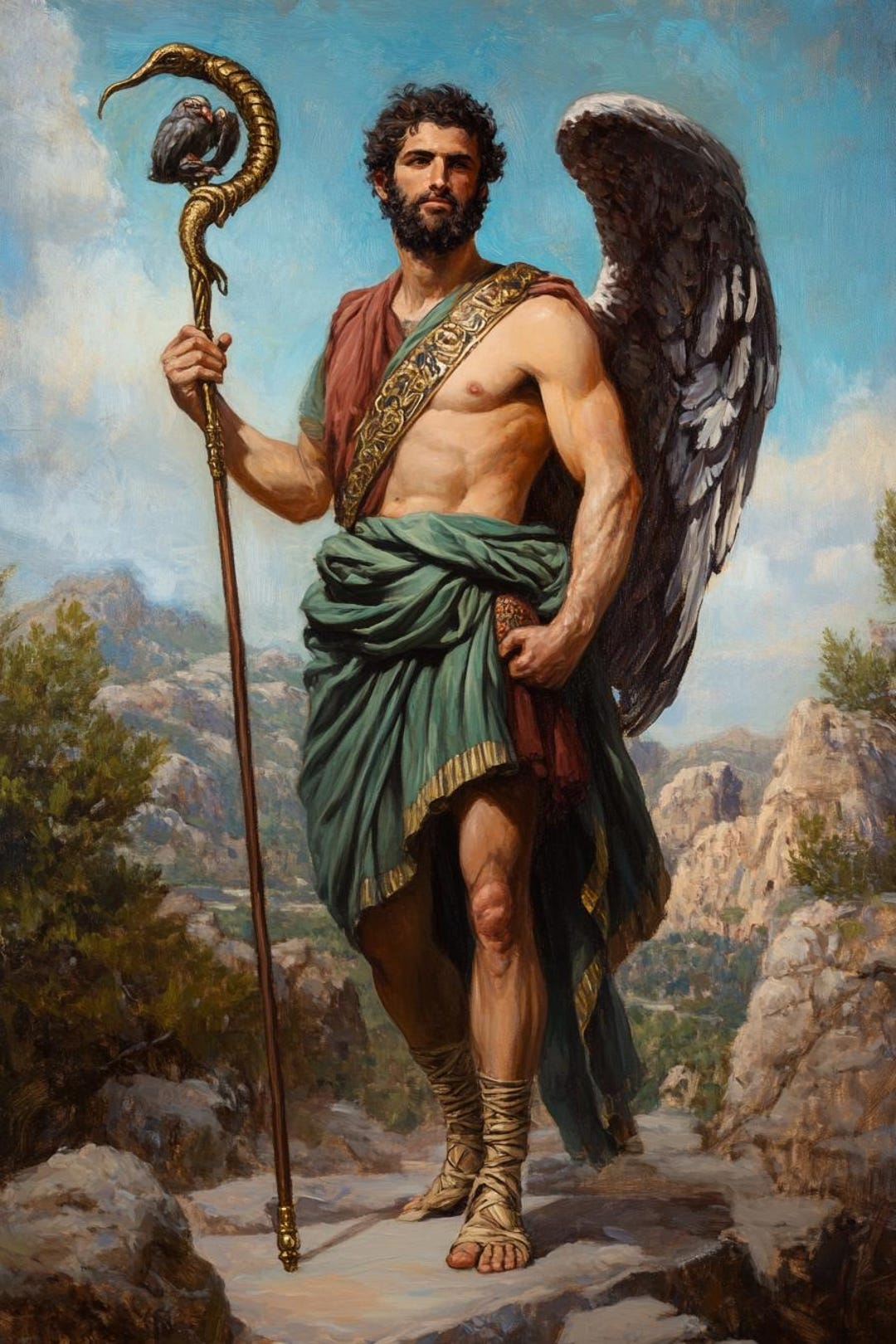 Hermes Cross Stitch Pattern. Instant PDF Download. 60k Stitches