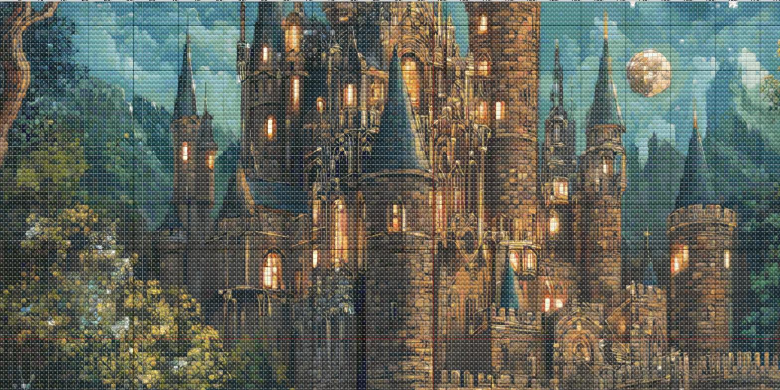 Magic Fairy Castle Cross Stitch Pattern. Instant PDF Download. 58,200 ...
