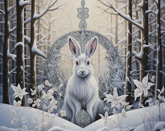 Celtic Hare 6 Cross Stitch Pattern. Digital PDF Download.  90,000 stitches
