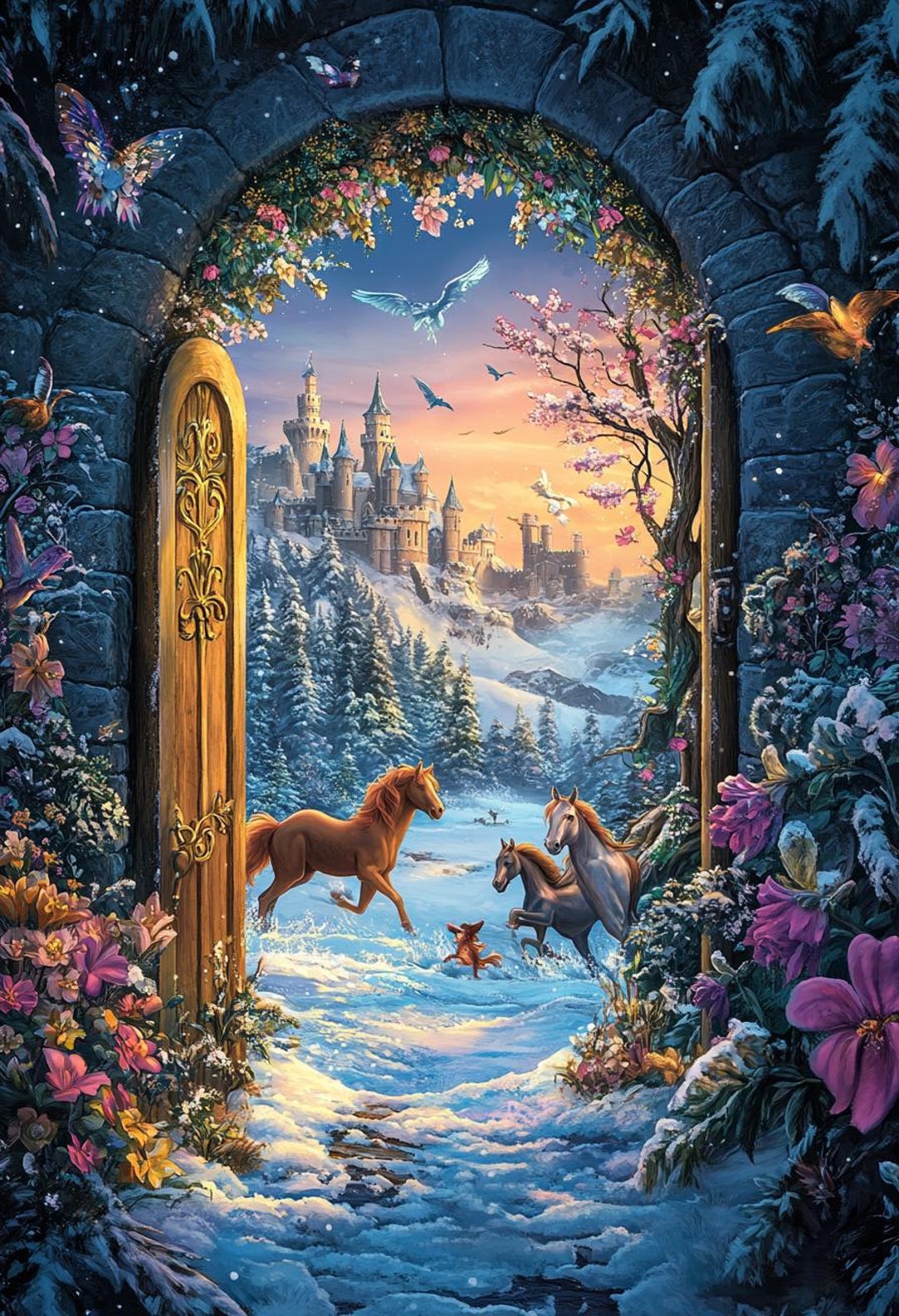 Magic Fantasy Castle Doorway Cross Stitch Pattern. Instant PDF Download ...