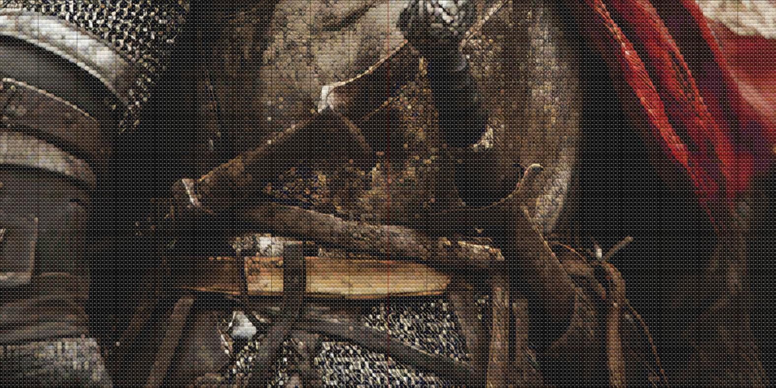 Templar Knight Cross Stitch Pattern. Instant PDF Download. 60k Stitches ...