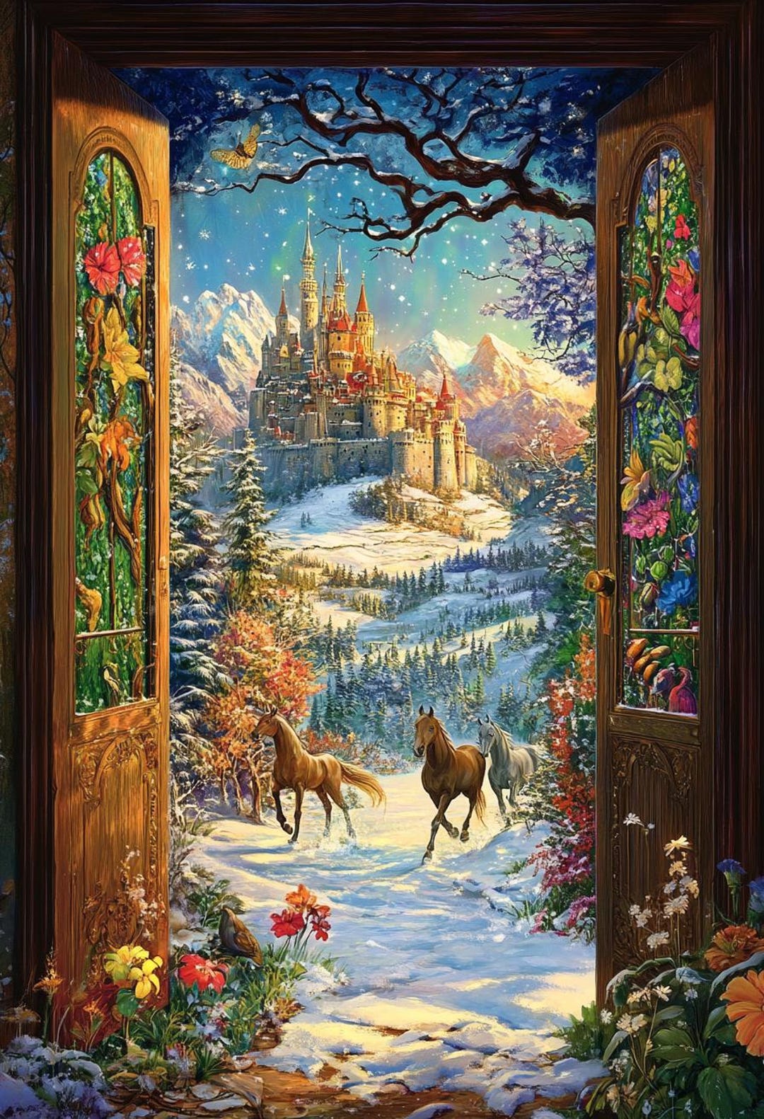 Magic Fantasy Castle Doorway Cross Stitch Pattern. Instant PDF Download ...