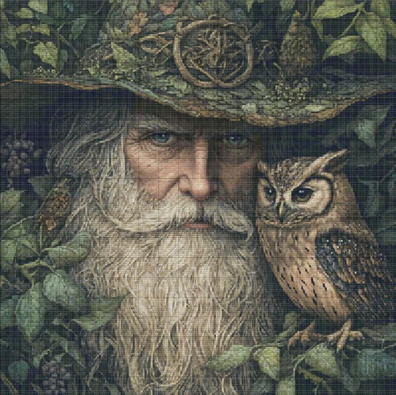 Wizard Cross Stitch Pattern - PDF Download - Instant Download - 40,000 ...