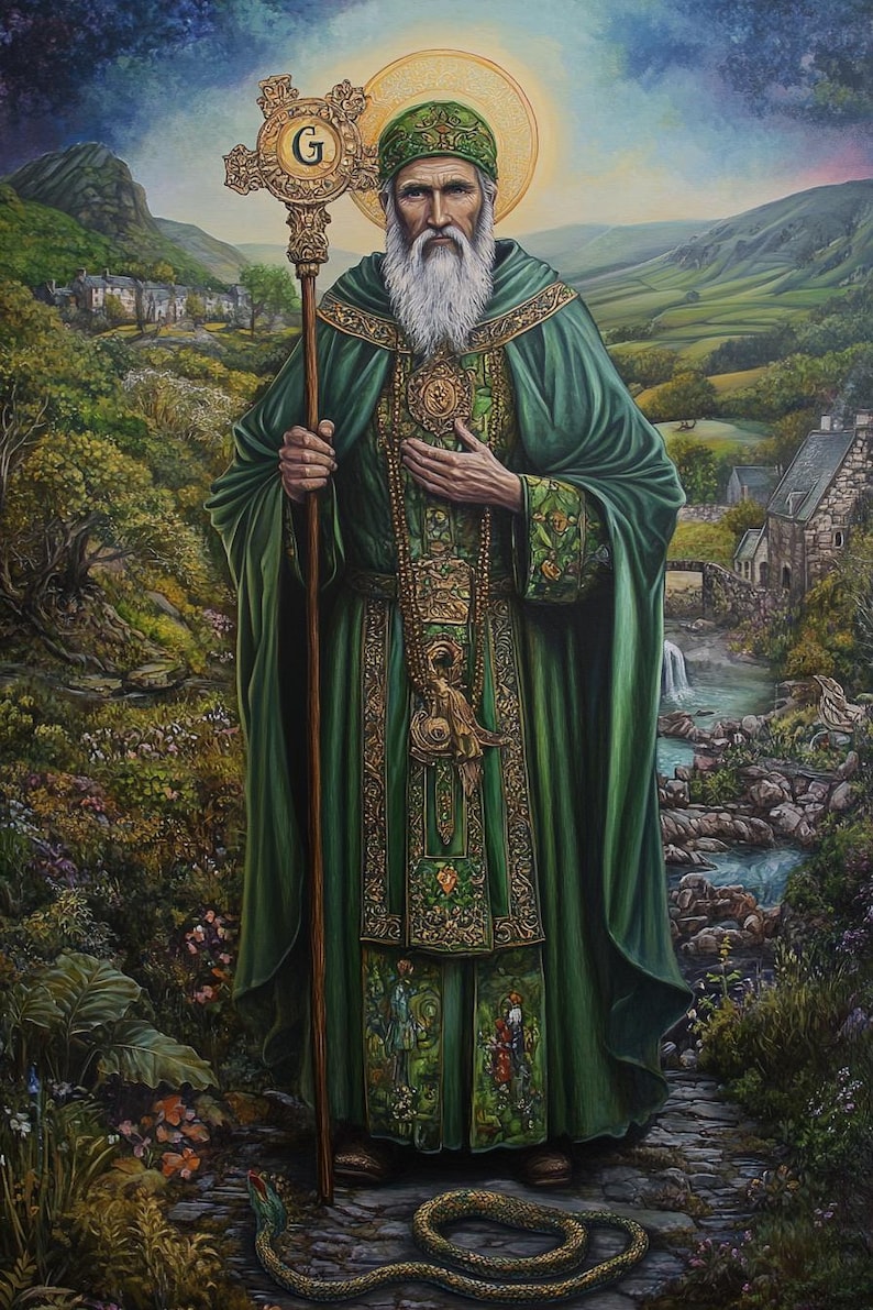 Saint Patrick Robe St Patrick Ireland Cross Stitch Pattern. Instant PDF Download. 60k ...