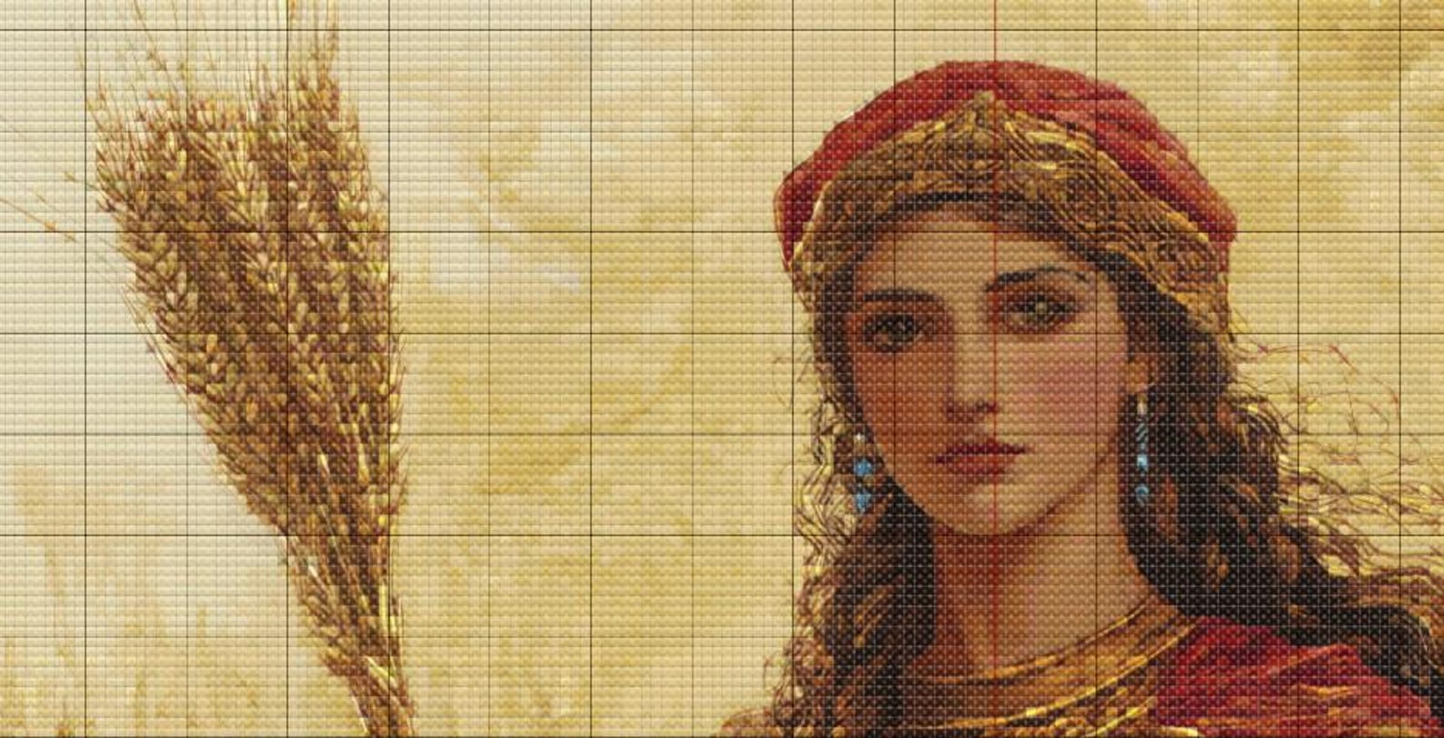 Demeter Goddess Cross Stitch Pattern: Harvest, Nature (PDF Download ...