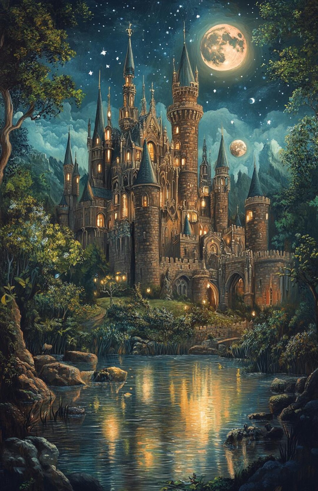 Magic Fairy Castle Cross Stitch Pattern. Instant PDF Download. 58,200 ...