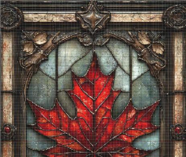 Canada Maple Leaf Cross Stitch Pattern. Instant PDF Download. 60k ...
