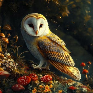 Barn Owl Cross Stitch Pattern. Instant PDF Download. 60k Stitches.