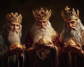 3 wise men, three kings cross stitch pattern. Instant PDF Download. 60,000 Stitches.