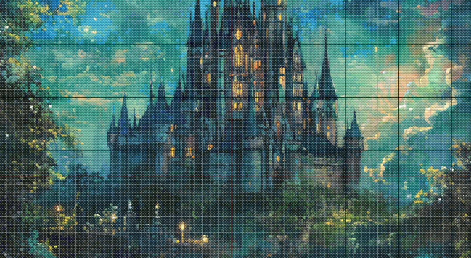 Magic Fairy Castle Cross Stitch Pattern. Instant PDF Download. 58,200 ...