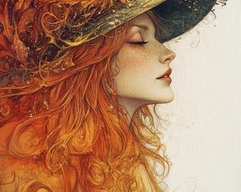 White Witch Cross Stitch Pattern. PDF Downloadable Cross Stitch Pattern.