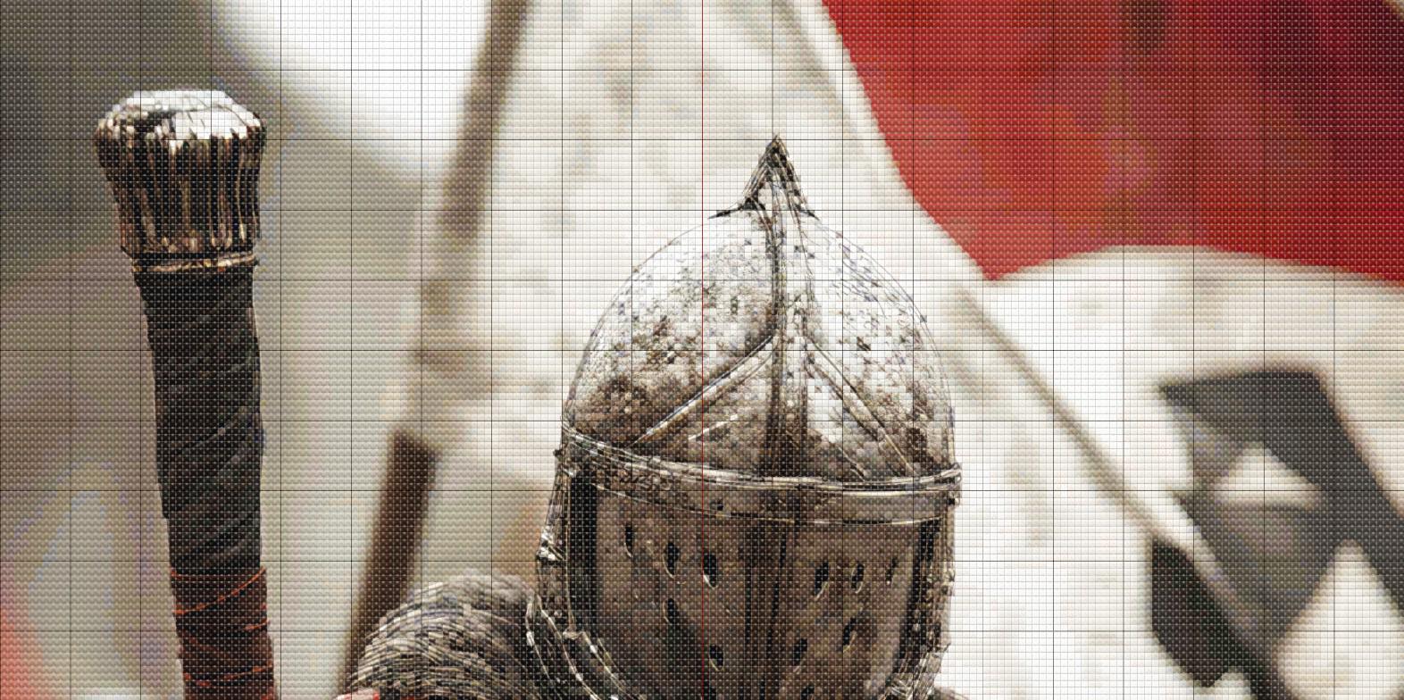 Templar Knight Cross Stitch Pattern. Instant PDF Download. 60k Stitches ...