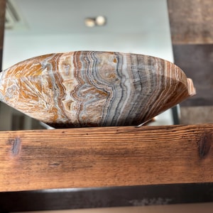 ONYX SINK, Stone Vessel Sink, Kitchen Sink, Bathroom Sink, Unique Vessel Sink, Live Edge Rough Onyx Stone Sink, Creative Barware