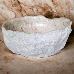 Marble Sink, Vessel Sink, Stone Vessel Sink, Kitchen Sink, Irregular Shape Marble Stone