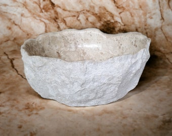 Marble Sink, Vessel Sink, Stone Vessel Sink, Kitchen Sink, Irregular Shape Marble Stone