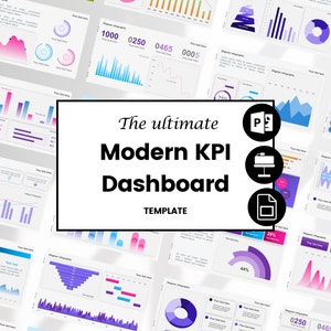 Dashboard PowerPoint Template, Data Analytics Presentation PPT | Digital PPT Mockup with shapes NO chart