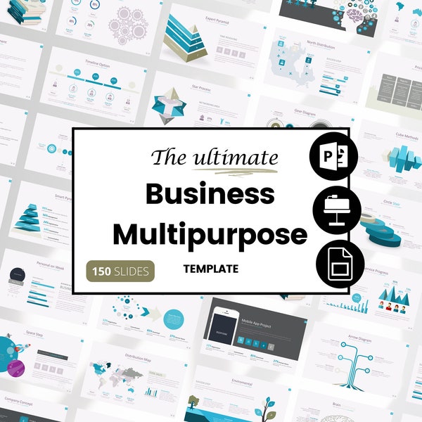 Business Multipurpose PowerPoint Template, Minimal Presentation Template PPT