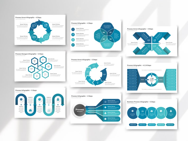Mega Process Visual Powerpoint Process Powerpoint Template Infographic Process Presentation With ...