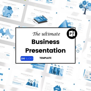 Business Presentation Template PowerPoint Modern PPT Business Consulting Presentation Pitch Deck with Infographics