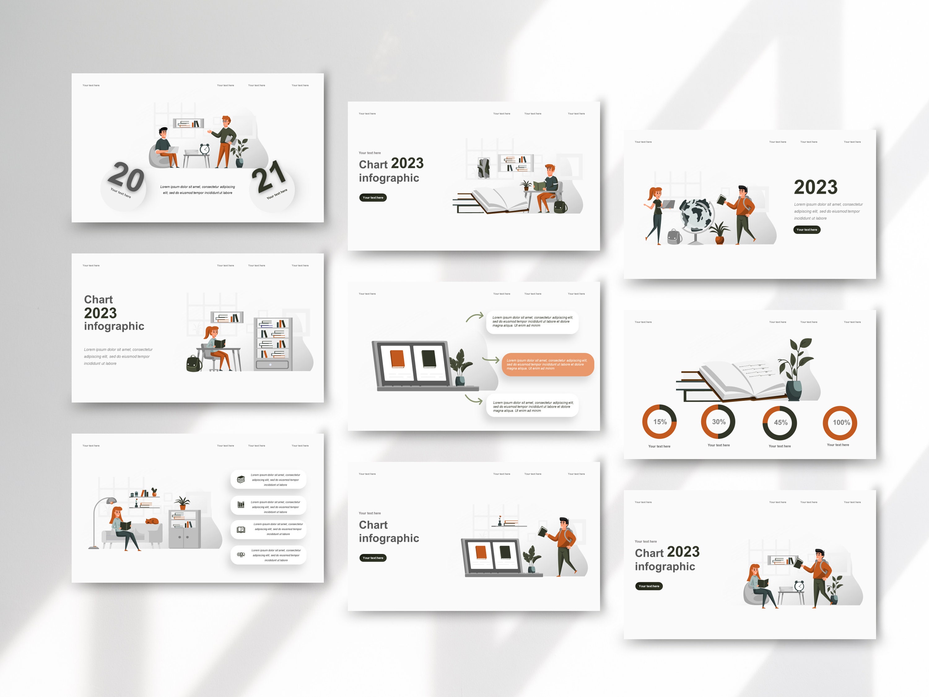 Powerpoint Template Education Illustration, Professional PPT Business ...