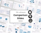 Comparative Analysis PowerPoint Template, Comparison Analysis Presentation, Qualitative Analysis Slide Deck