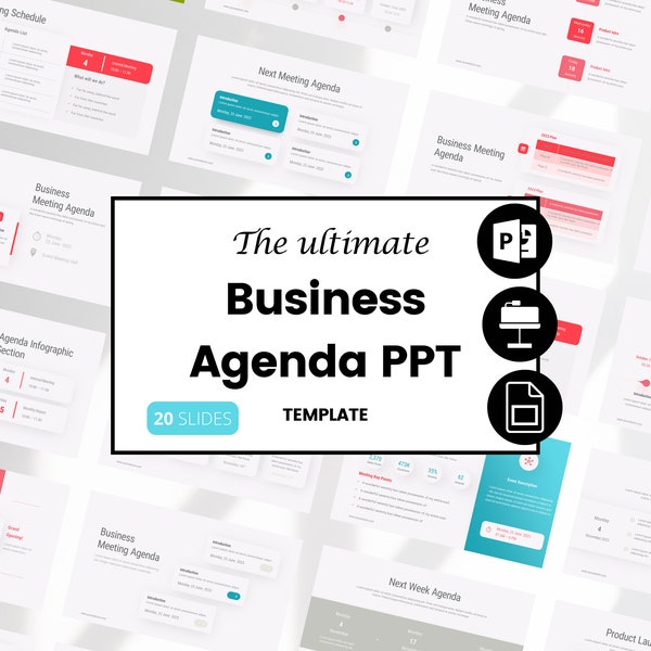 Business Agenda Template PPT, Meeting Agenda Presentation