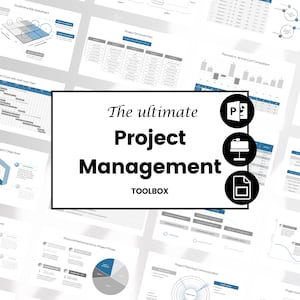 Project Management PowerPoint Template Presentation for Project Manager with Project Plan and Project Status Slide Deck