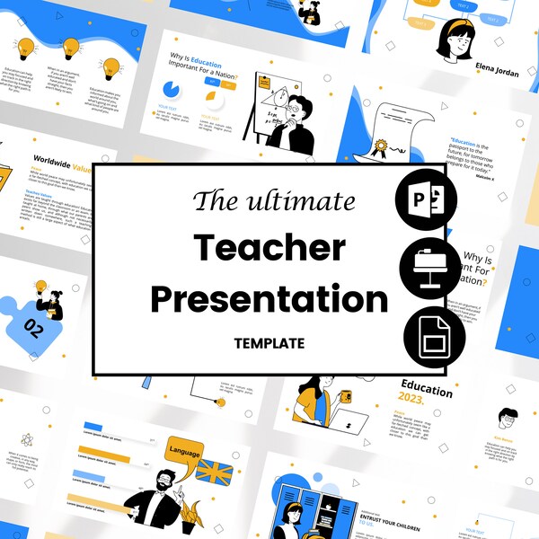 Powerpoint Template Etsy