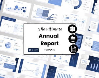 Annual Report PowerPoint for Corporate Results, Investor Relation Presentation, Business Reult PPT Report, Slide Deck for Controller