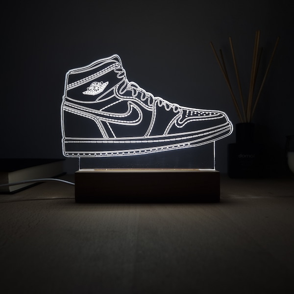Lampe LED Air Jordan I cadeau pour les sneakerheads I Lampe LED Nike