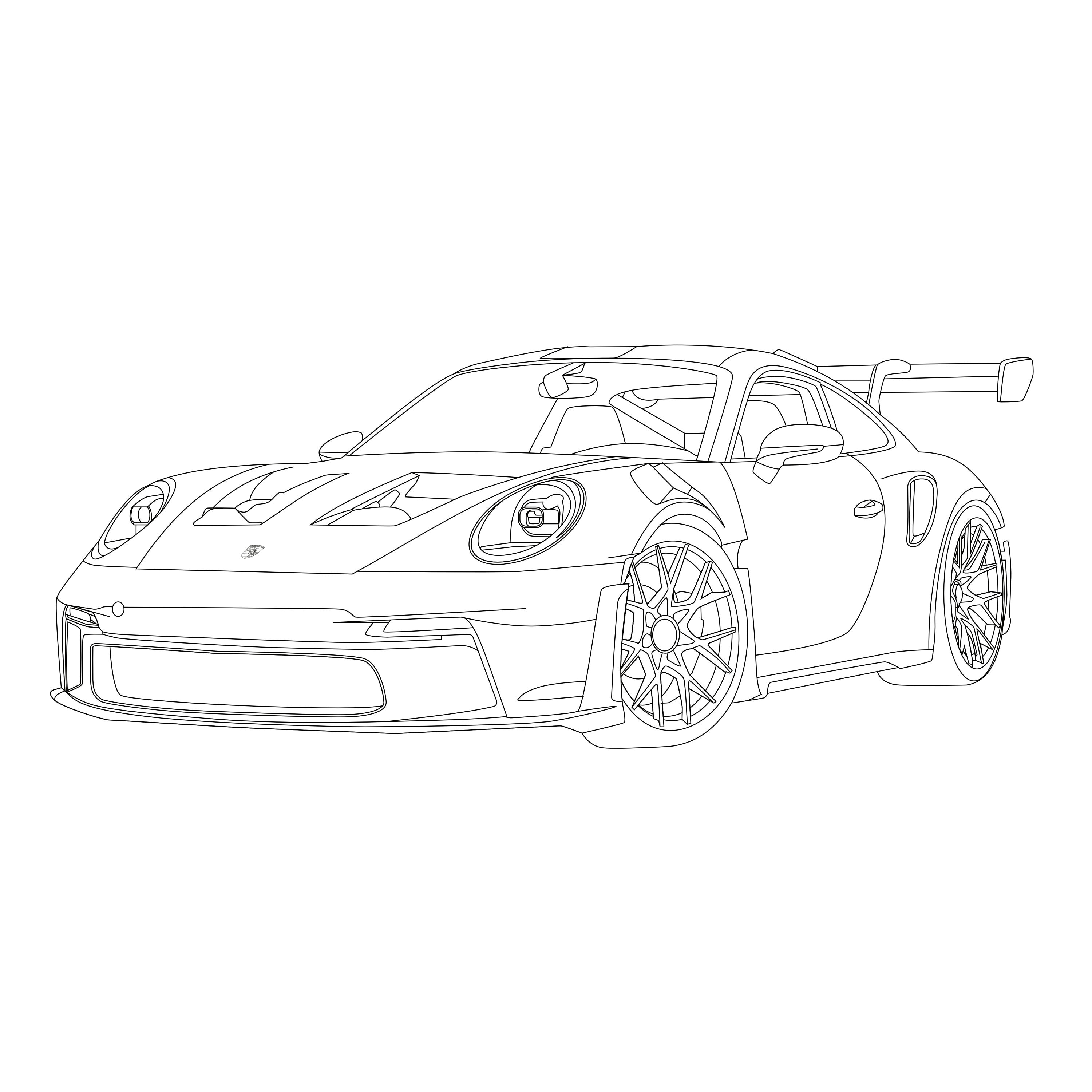 Porsche Line Art porsche-line-art