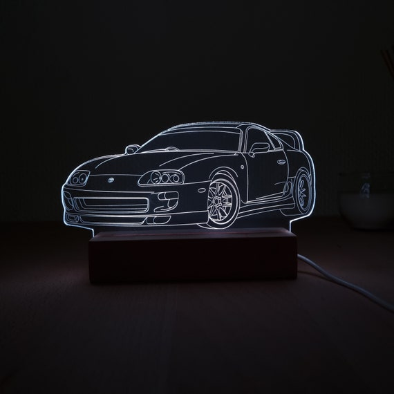 Toyota Supra I Autoliebhaber I LED-Lampe I Geschenk für