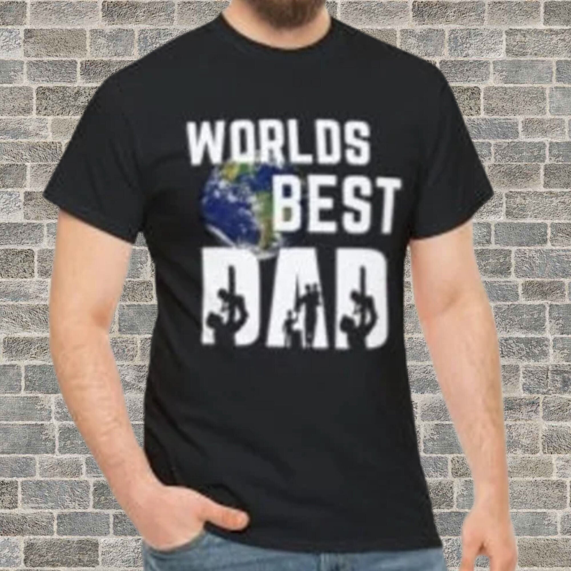 Worlds Best Dad Tshirt, Mens Tshirt, Funny Gifts for Dad, Funny Tshirts