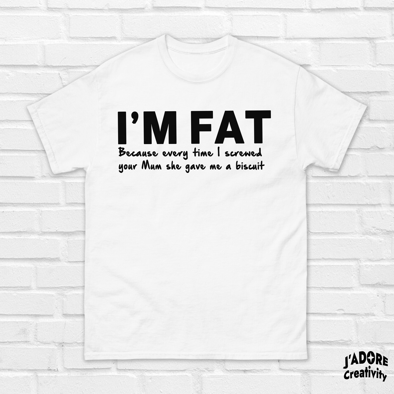 I'm Fat Because T-shirt Funny Fat Shirt Anti Fatphobia Shirt Obese ...