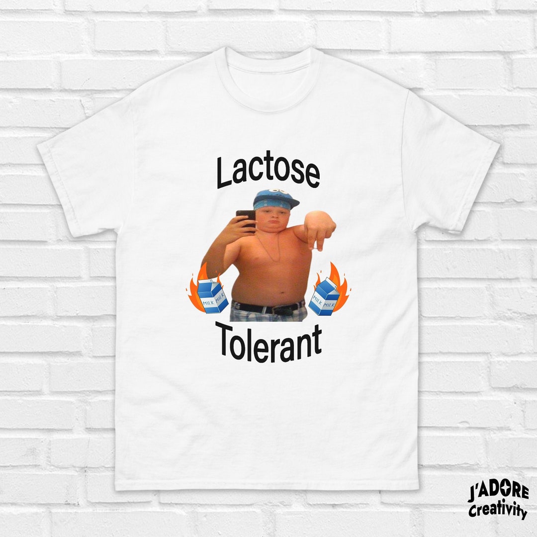 Lactose Tolerant Shirt Milk Intolerance Tee Dairy Free Tshirt Gift for