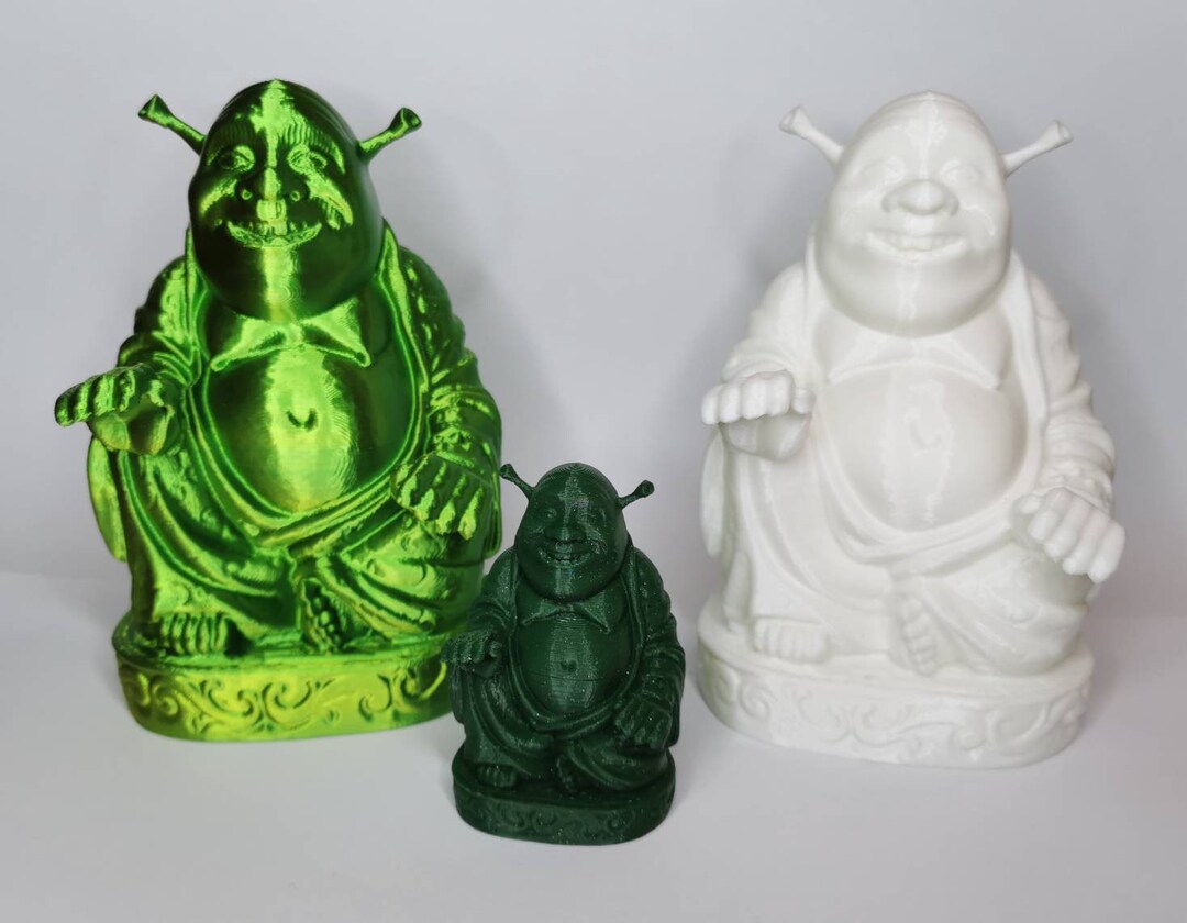 Shrek Buddha Statue 3D Print Etsy