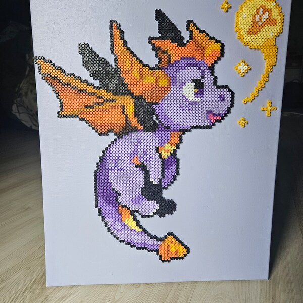 Tableau Spyro Adventure / Perle hama